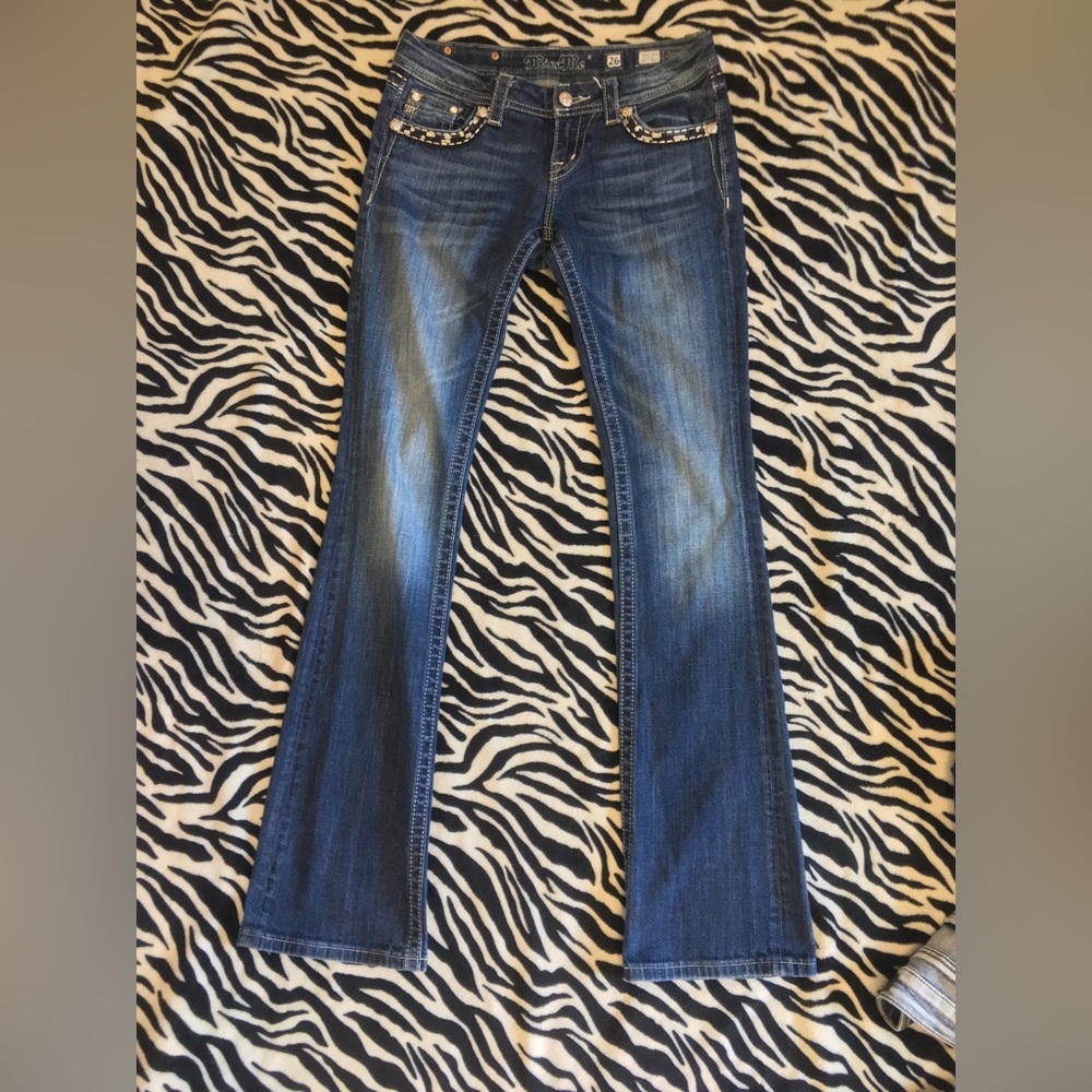 low rise miss me boot cut jeans